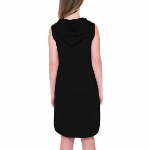 NWT BOBEAU Soft French Terry Hooded Sleeveless Dress: Sizes S, M, L - Picture 4 of 4